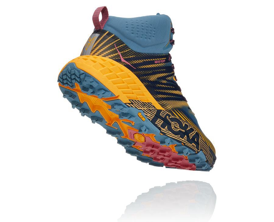 Hoka One One Spor Ayakkabı Kadın Mavi - Speedgoat Mid Gore-Tex 2 - SP6279034